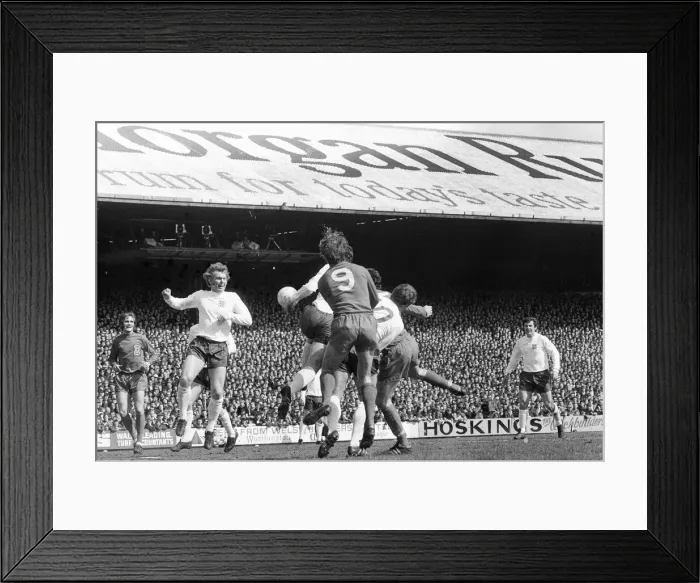 Framed Print : Wales 1-1 England, Home International Championship, Ninian Park, Sloper Road, Cardiff Framed Print : Wales 1-1 England, Home International Championship, Ninian Park, Sloper Road, Cardiff