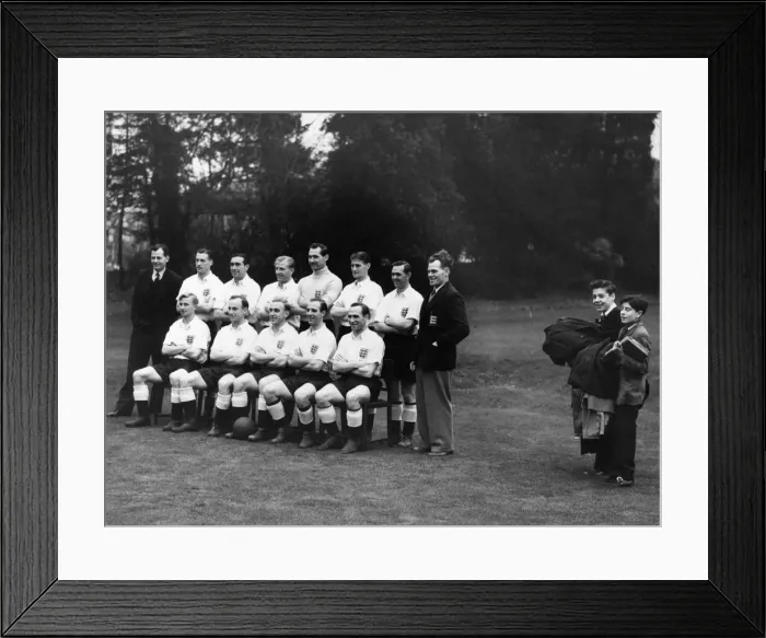 Framed Print : England Football Team at Hendon Hall, Photocall ahead of match against Australia Framed Print : England Football Team at Hendon Hall, Photocall ahead of match against Australia