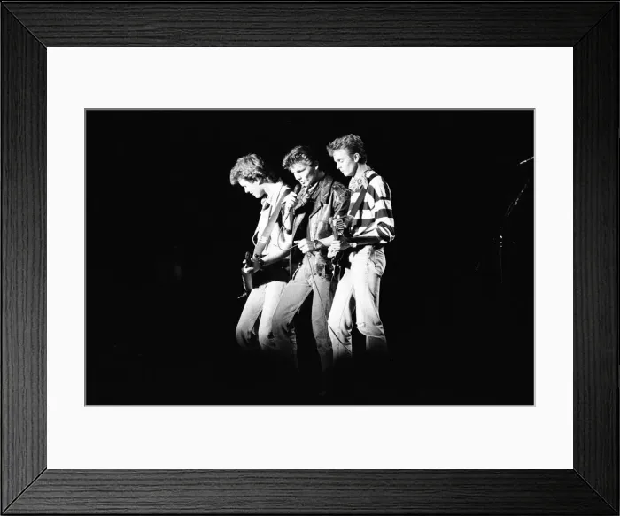 Framed Print : A-ha performing live at the NEC, Birmingham. 25th March 1988