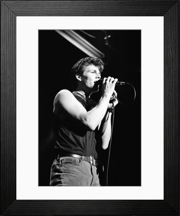 Framed Print : A-ha performing live at the NEC, Birmingham. 25th March 1988 Framed Print : A-ha performing live at the NEC, Birmingham. 25th March 1988