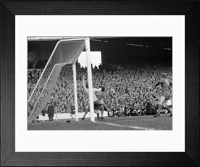 Framed Print : Wales 1-1 England, Home International Championship, Ninian Park, Sloper Road, Cardiff Framed Print : Wales 1-1 England, Home International Championship, Ninian Park, Sloper Road, Cardiff