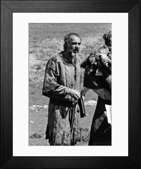 Framed Print : Actor Sean Connery on the set of Robin and Marian'in Spain. 8th July 1975 Framed Print : Actor Sean Connery on the set of Robin and Marian'in Spain. 8th July 1975