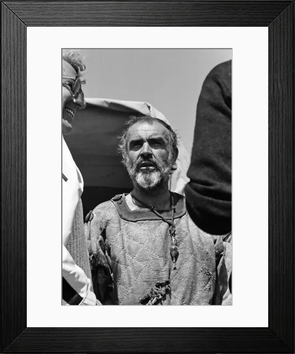 Framed Print : Actor Sean Connery on the set of Robin and Marian'in Spain. 8th July 1975 Framed Print : Actor Sean Connery on the set of Robin and Marian'in Spain. 8th July 1975
