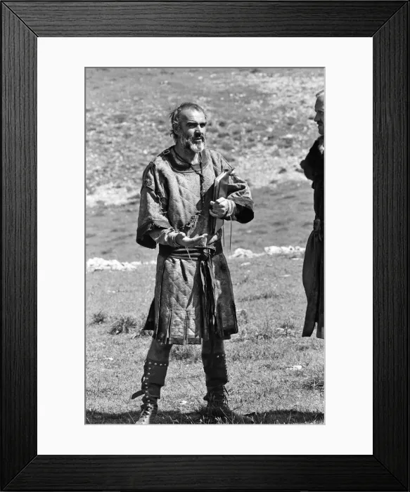 Framed Print : Actor Sean Connery on the set of Robin and Marian'in Spain. 8th July 1975 Framed Print : Actor Sean Connery on the set of Robin and Marian'in Spain. 8th July 1975