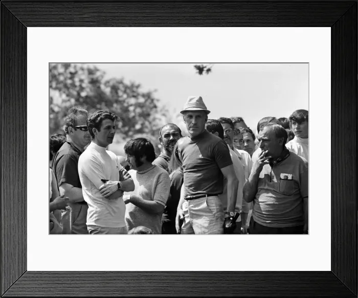 Framed Print : Pro-am Golf tournament held at Dunham Forest Golf Club, Cheshire. Bruce Forsyth