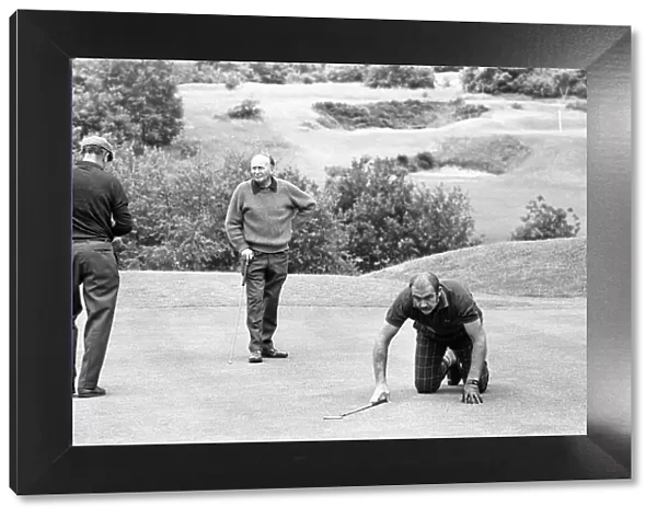 Actor Sean Connery takes part in a golf match at Wentworth for the Variety Club of Great