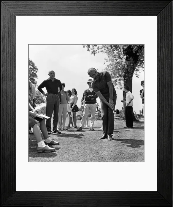 Framed Print : Pro-am Golf tournament held at Dunham Forest Golf Club, Cheshire. Sean Connery Framed Print : Pro-am Golf tournament held at Dunham Forest Golf Club, Cheshire. Sean Connery