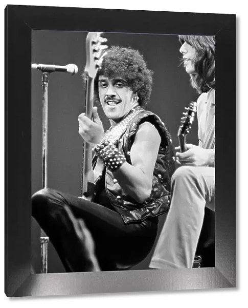 Thin Lizzy, Rock Group, perform at The Apollo, Coventry, Warwickshire in December 1981