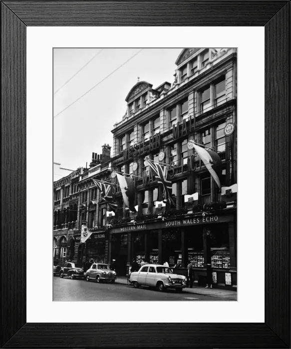 Framed Print : Western Mail and South Wales Echo offices on Saint Mary Street, Cardiff, Wales Framed Print : Western Mail and South Wales Echo offices on Saint Mary Street, Cardiff, Wales
