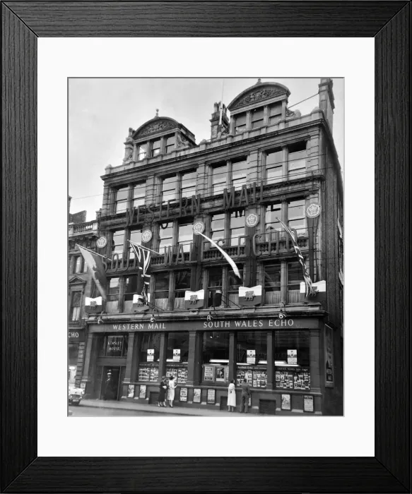 Framed Print : Western Mail and South Wales Echo offices on Saint Mary Street, Cardiff, Wales Framed Print : Western Mail and South Wales Echo offices on Saint Mary Street, Cardiff, Wales