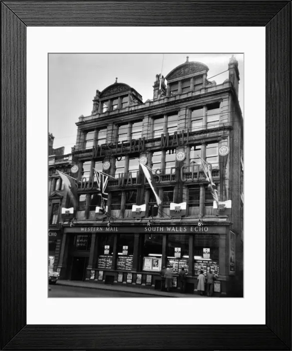Framed Print : Western Mail and South Wales Echo offices on Saint Mary Street, Cardiff, Wales Framed Print : Western Mail and South Wales Echo offices on Saint Mary Street, Cardiff, Wales
