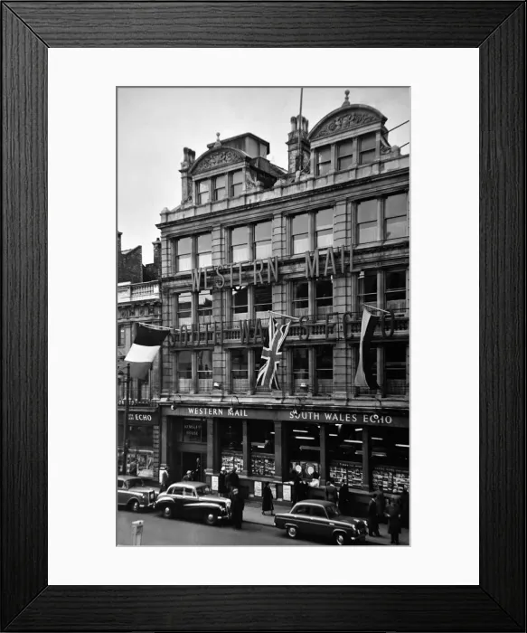 Framed Print : Western Mail and South Wales Echo offices on Saint Mary Street, Cardiff, Wales Framed Print : Western Mail and South Wales Echo offices on Saint Mary Street, Cardiff, Wales
