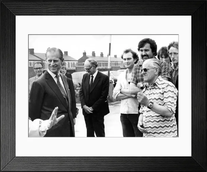 Framed Print : Prince Philip, Duke of Edinburgh visits Salford University. 12th July 1979