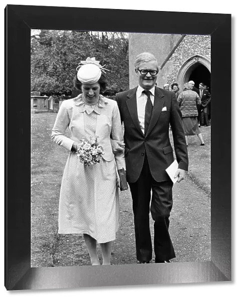 Foreign Office Minister Douglas Hurd took time off from the Falklands crisis to marry his