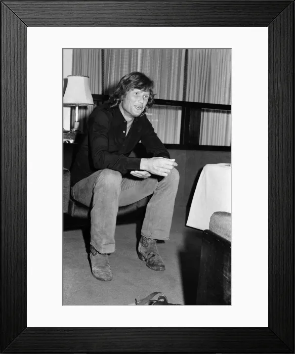 Framed Print : Kris Kristofferson in London. 29th March 1978 Framed Print : Kris Kristofferson in London. 29th March 1978