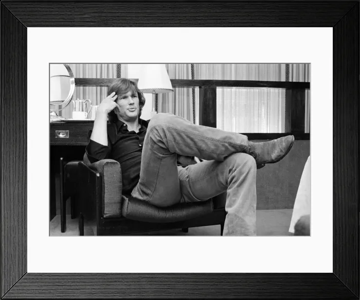 Framed Print : Kris Kristofferson in London. 29th March 1978 Framed Print : Kris Kristofferson in London. 29th March 1978