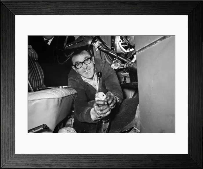 Framed Print : The hamster which was steadily eating its way through the minicab of John Daly has Framed Print : The hamster which was steadily eating its way through the minicab of John Daly has