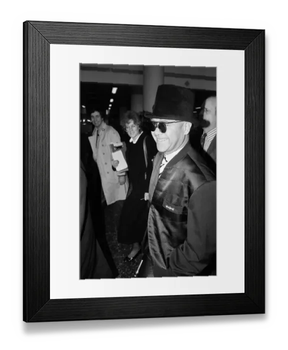 Framed Print : Elton John attending an event. March 1987 Framed Print : Elton John attending an event. March 1987