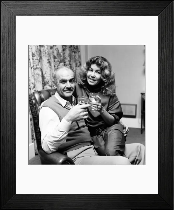 Framed Print : Sean Connery with his wife Micheline. 21st November 1981 Framed Print : Sean Connery with his wife Micheline. 21st November 1981