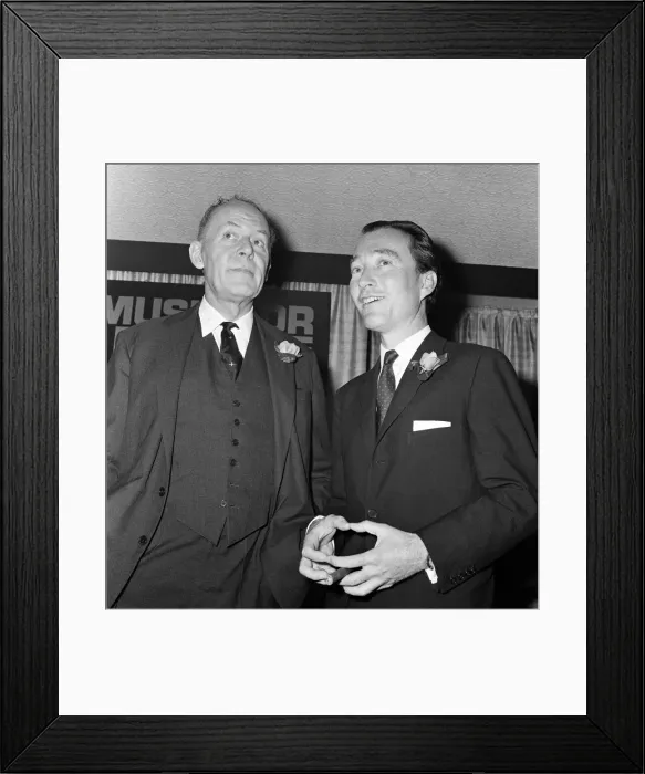 Framed Print : The launch of Music For Pleasure. Left to right, Sir Joseph Lockwood Chairman of EMI Paul Framed Print : The launch of Music For Pleasure. Left to right, Sir Joseph Lockwood Chairman of EMI Paul