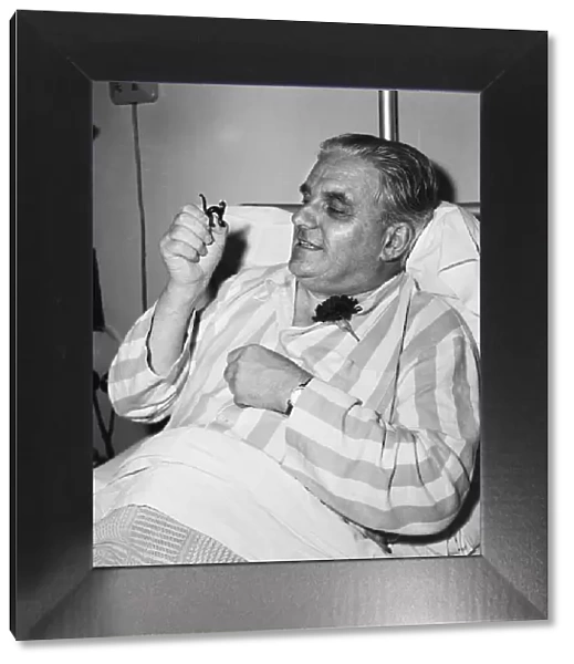Lord Boothbay in hospital recovering from a heart attack. 15th August 1957