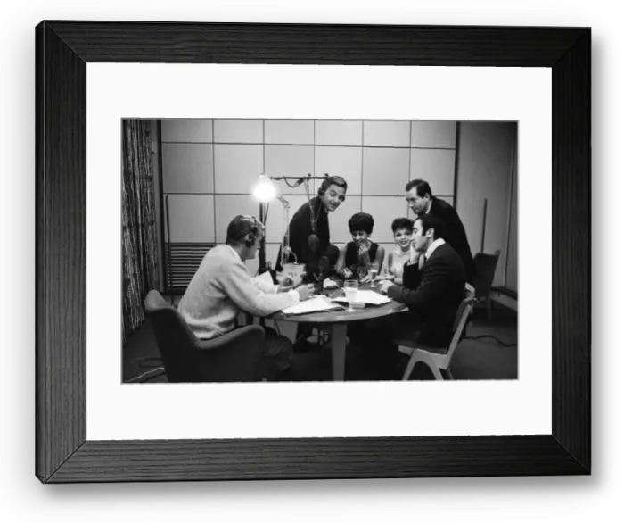 Framed Print : Disc Jockey Pete Murray thought it would be show business loneliest job when he began a Framed Print : Disc Jockey Pete Murray thought it would be show business loneliest job when he began a