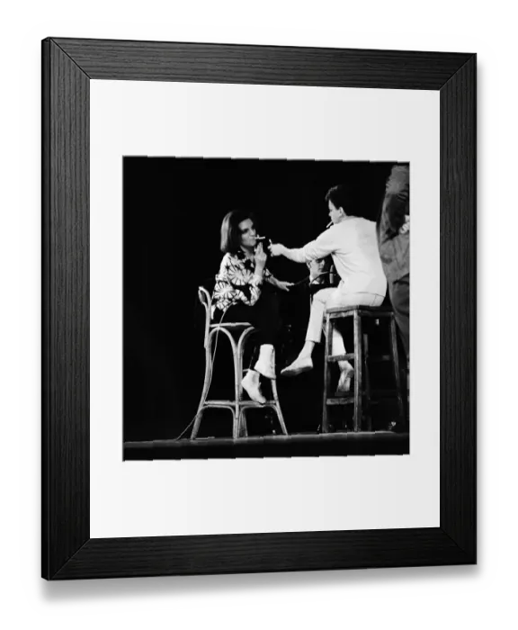 Framed Print : Judy Garland and her daughter Liza Minnelli are returning to the London Palladium for a Framed Print : Judy Garland and her daughter Liza Minnelli are returning to the London Palladium for a