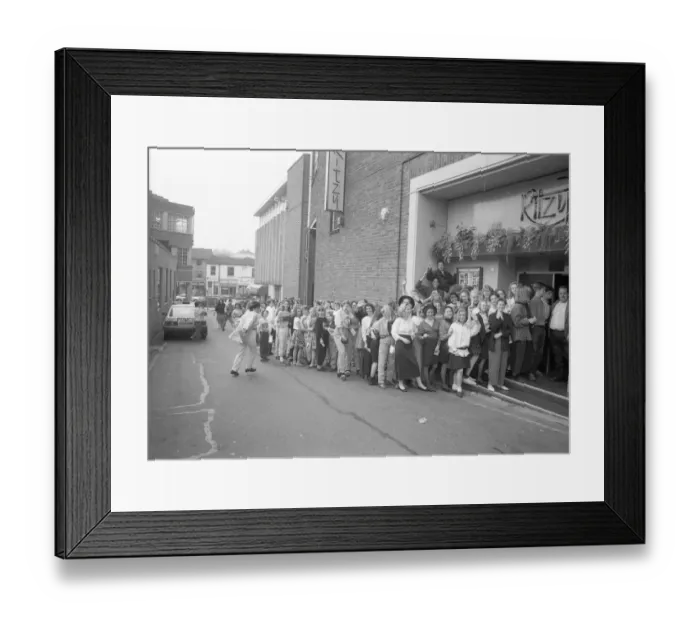 Framed Print : The Hitman Roadshow came to Hinckley in early May 1989 at the Ritzy nightclub