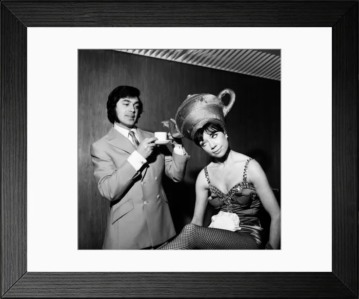 Framed Print : Singing star Engelbert Humperdinck at the ATV studios working on his new show Framed Print : Singing star Engelbert Humperdinck at the ATV studios working on his new show