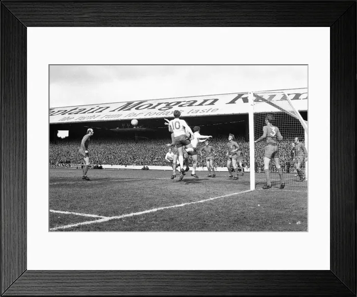 Framed Print : Wales 1-1 England, Home International Championship, Ninian Park, Sloper Road, Cardiff Framed Print : Wales 1-1 England, Home International Championship, Ninian Park, Sloper Road, Cardiff