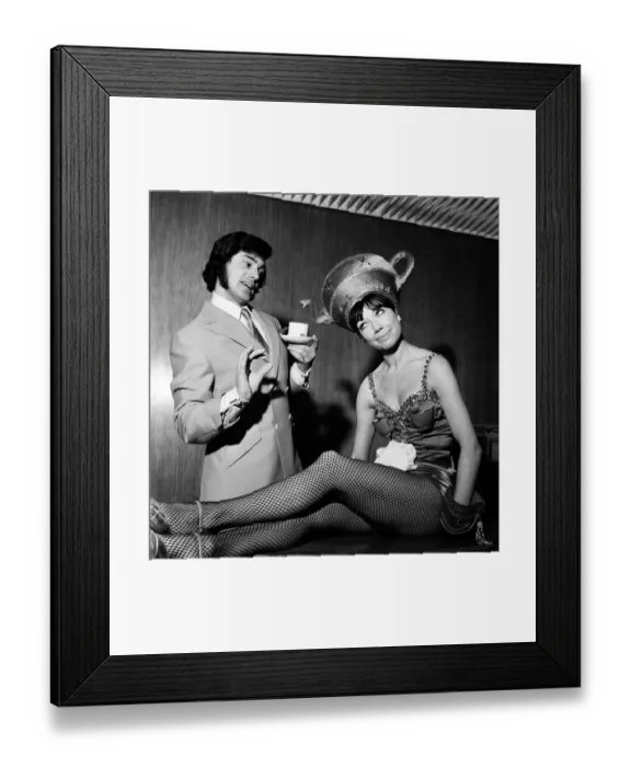 Framed Print : Singing star Engelbert Humperdinck at the ATV studios working on his new show