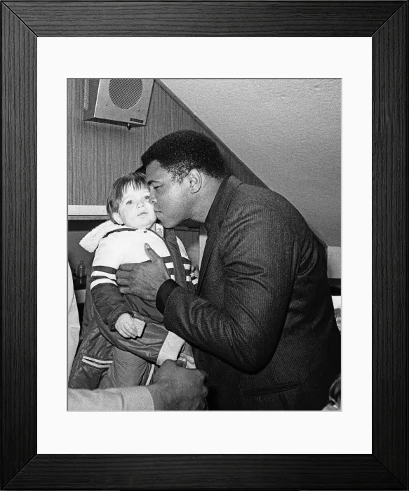Framed Print : Muhammad Ali at Nuneaton. The boxing legend brought his own kind of magic to thrill Framed Print : Muhammad Ali at Nuneaton. The boxing legend brought his own kind of magic to thrill