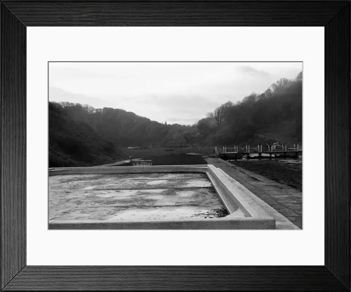 Framed Print : The remains of Half Penny Bridge, Saltburn, North Yorkshire, after being blown up Framed Print : The remains of Half Penny Bridge, Saltburn, North Yorkshire, after being blown up