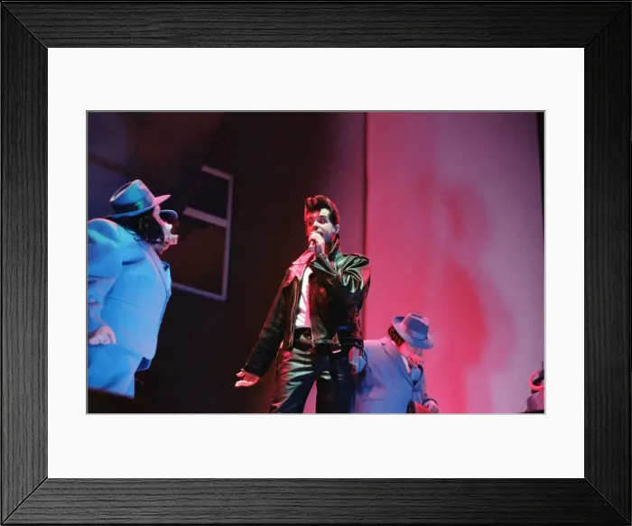Framed Print : The Pet Shop Boys, performing at The Birmingham National Exhibition Centre
