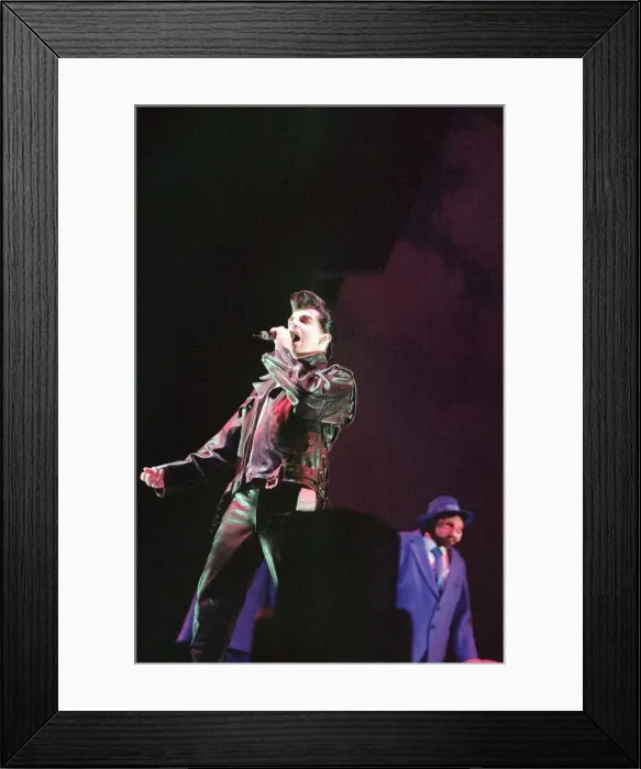 Framed Print : The Pet Shop Boys, performing at The Birmingham National Exhibition Centre