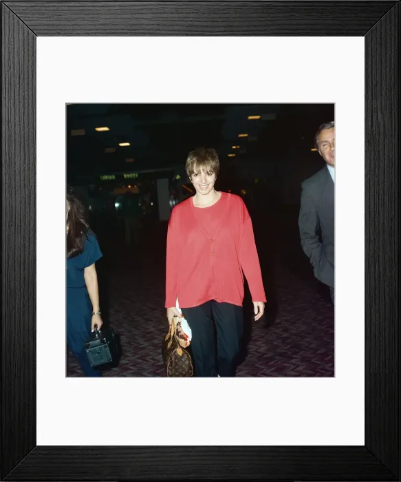 Framed Print : Liza Minnelli at LAP. 11th August 1989 Framed Print : Liza Minnelli at LAP. 11th August 1989