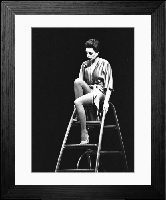Framed Print : Liza Minnelli in her role as the storyteller on stage at the Royal Opera House