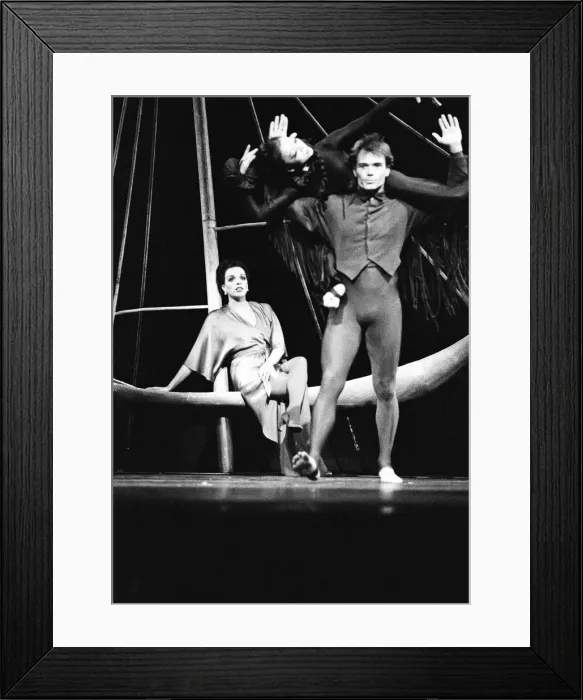 Framed Print : Liza Minnelli in her role as the storyteller on stage at the Royal Opera House