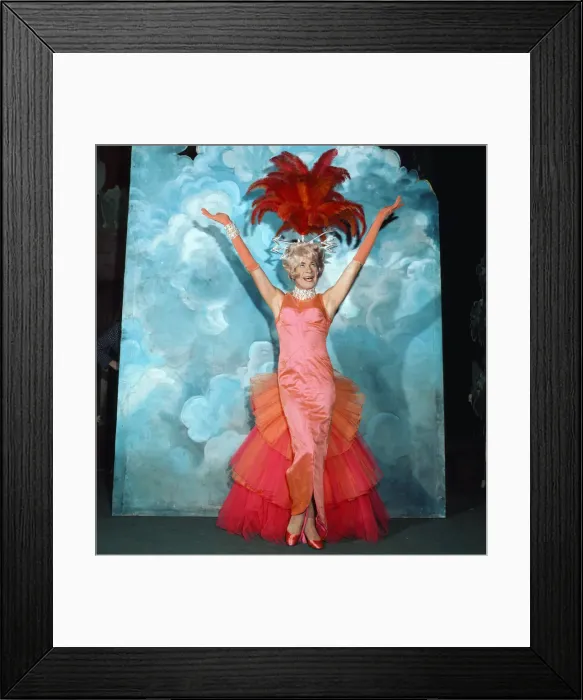 Framed Print : Actor Stanley Baxter as the Pantomime Dame in Jack and the Beanstalk Framed Print : Actor Stanley Baxter as the Pantomime Dame in Jack and the Beanstalk