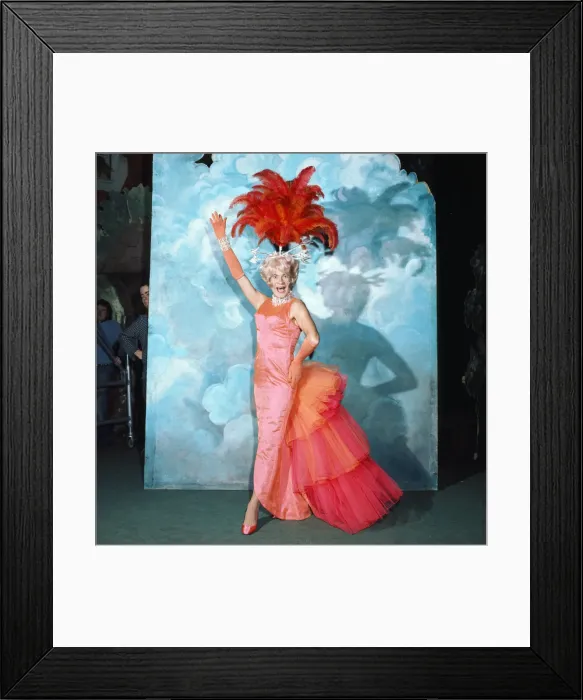 Framed Print : Actor Stanley Baxter as the Pantomime Dame in Jack and the Beanstalk Framed Print : Actor Stanley Baxter as the Pantomime Dame in Jack and the Beanstalk