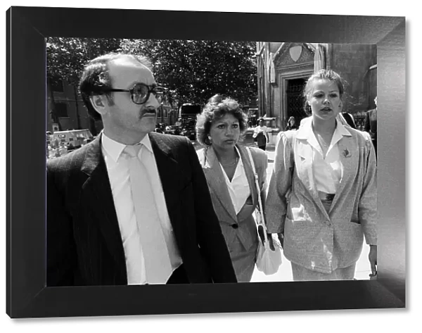 Monica Coghlan (middle) during Jeffrey Archers libel case against