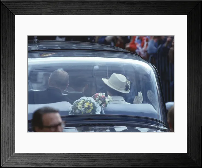 Framed Print : Queen Elizabeth II and Prince Philip, The Duke of Edinburgh visit Nottingham, England Framed Print : Queen Elizabeth II and Prince Philip, The Duke of Edinburgh visit Nottingham, England