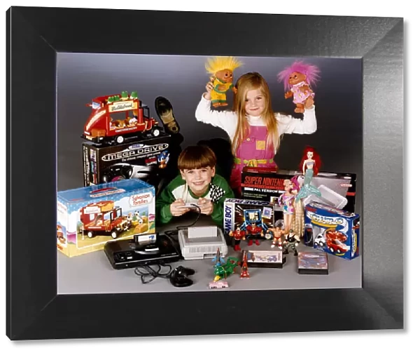 A selection of popular toys for children. November 1992