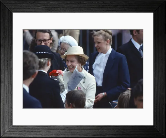 Framed Print : Queen Elizabeth II and Prince Philip, The Duke of Edinburgh visit Nottingham, England Framed Print : Queen Elizabeth II and Prince Philip, The Duke of Edinburgh visit Nottingham, England