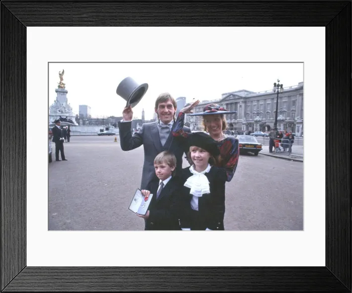 Framed Print : Liverpool Footballer Kenny Dalglish with his wife Marina son Paul Framed Print : Liverpool Footballer Kenny Dalglish with his wife Marina son Paul