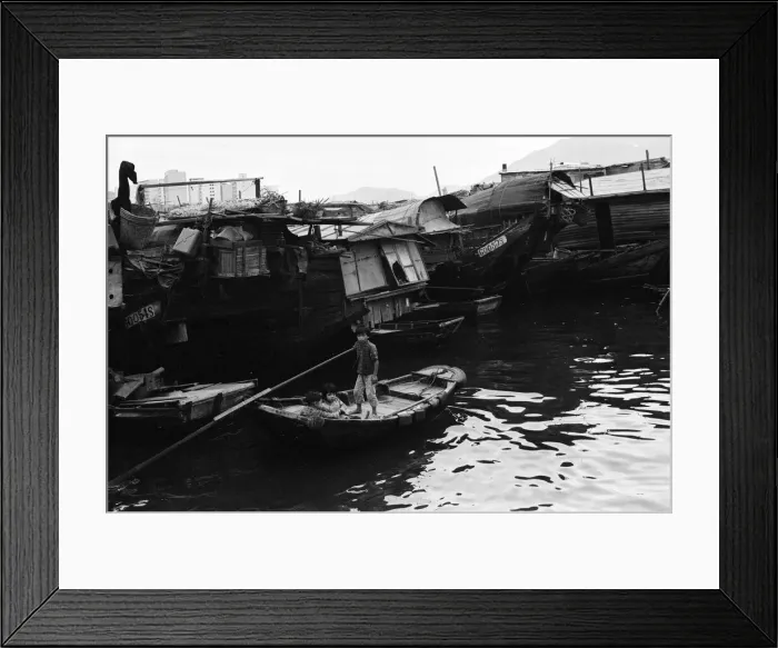 Framed Print : Life in 1960s Colonial Hong Kong, with a rapidly growing population of more than 4 Framed Print : Life in 1960s Colonial Hong Kong, with a rapidly growing population of more than 4
