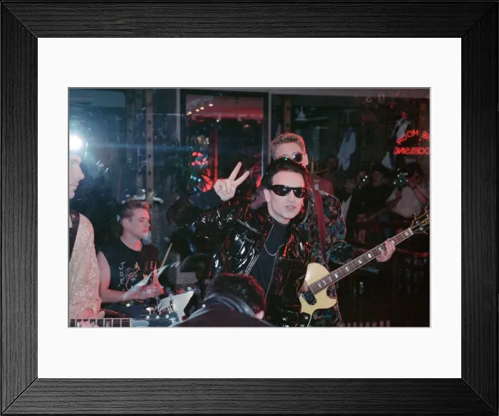 Framed Print : U2 filming the video for their single Even Better Than the Real Thing Framed Print : U2 filming the video for their single Even Better Than the Real Thing
