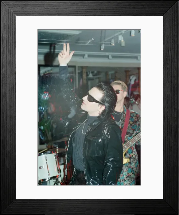 Framed Print : U2 filming the video for their single Even Better Than the Real Thing Framed Print : U2 filming the video for their single Even Better Than the Real Thing