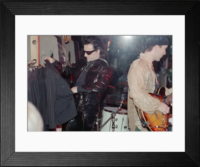 Framed Print : U2 filming the video for their single Even Better Than the Real Thing Framed Print : U2 filming the video for their single Even Better Than the Real Thing