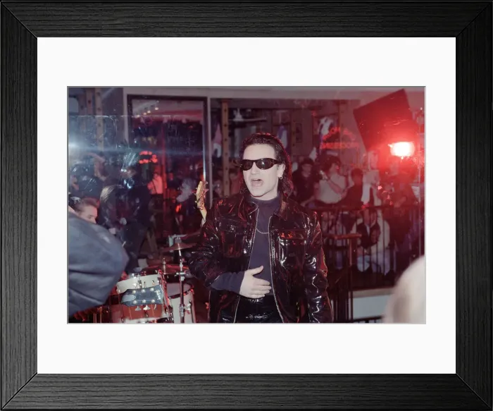 Framed Print : U2 filming the video for their single Even Better Than the Real Thing Framed Print : U2 filming the video for their single Even Better Than the Real Thing